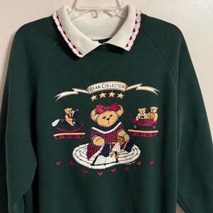 Vintage 90s Gopher Sport Bear Collector Crewneck Sweatshirt Grannycore Size 2X